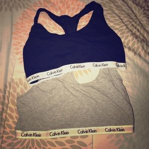 2 CK sports bras