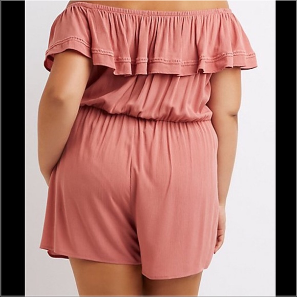 NWT off shoulder romper - Picture 2 of 3