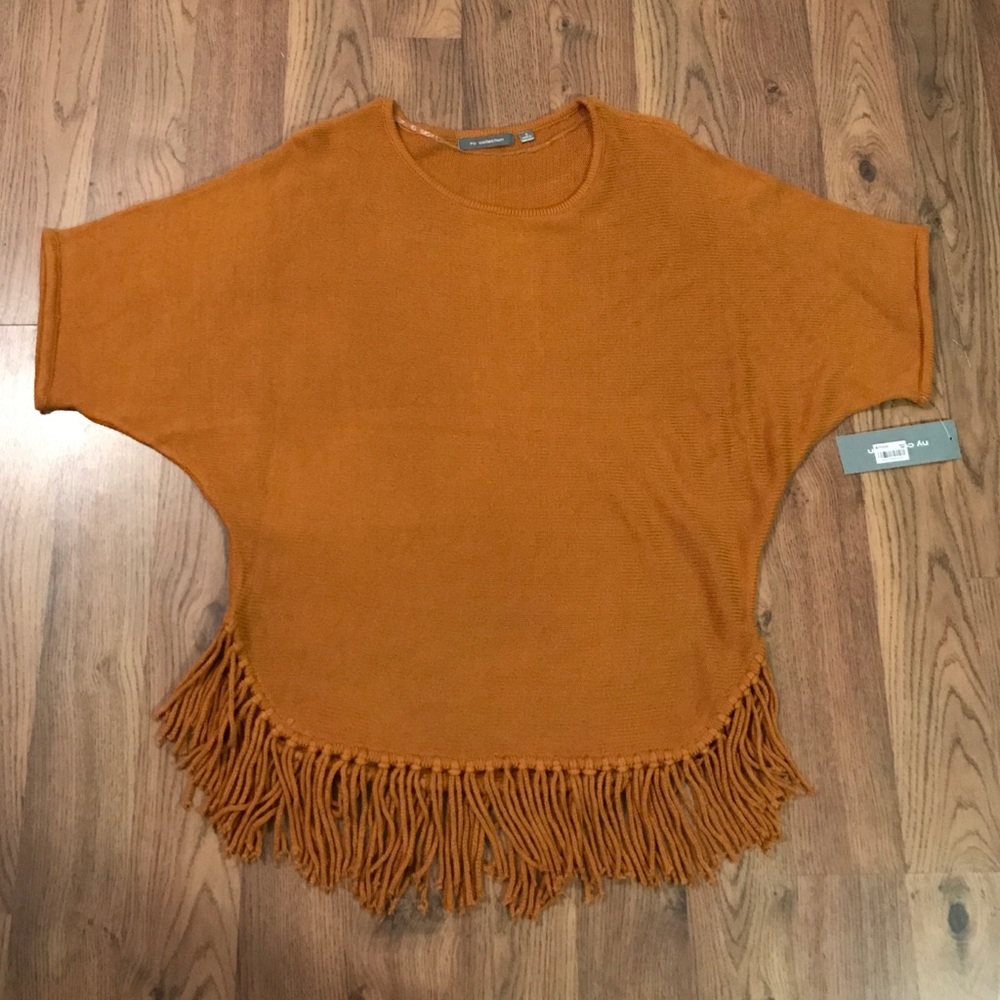Burnt Orange Poncho