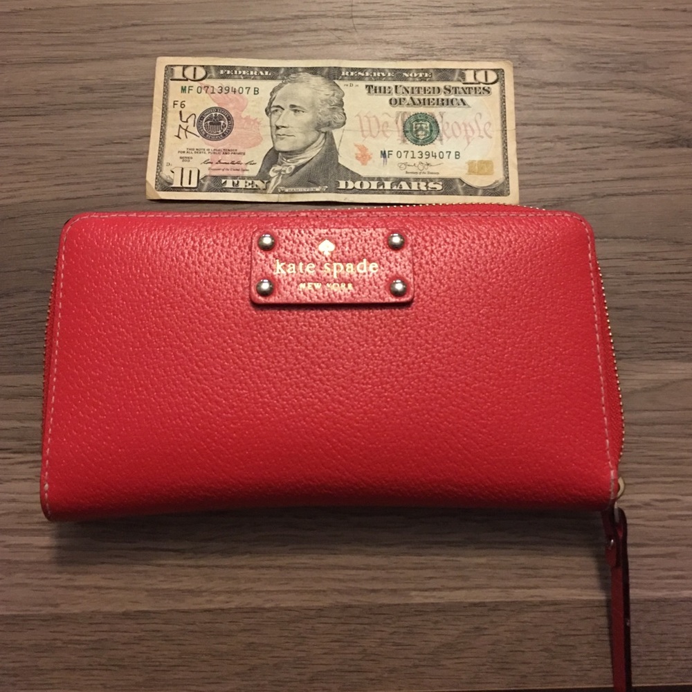 Kate Spade Wellesley Neda Zip Wallet / Empire Red