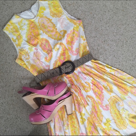 Vintage Dresses & Skirts - Sunshine paisley vintage day dress!