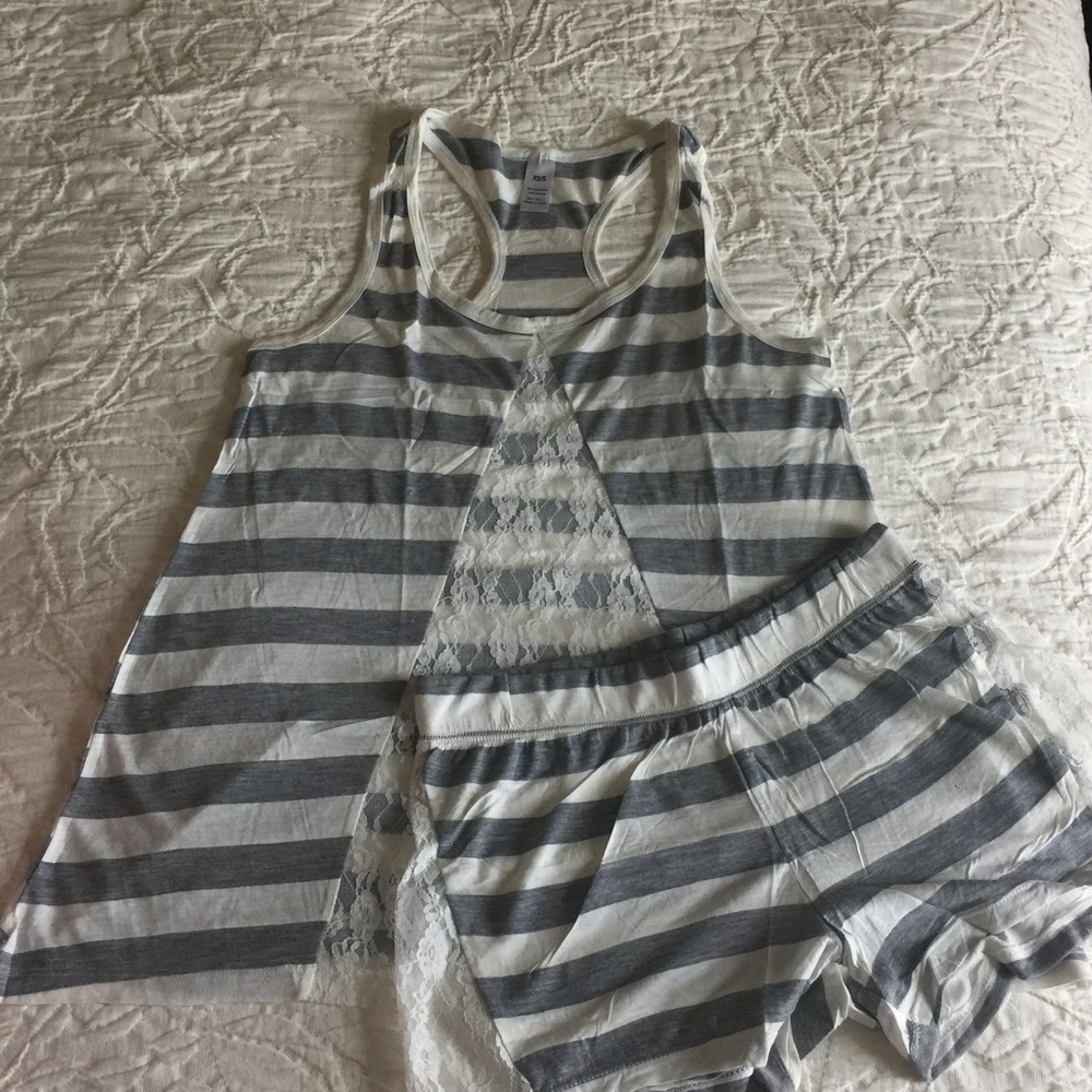 NWT striped pj set - Picture 3 of 3
