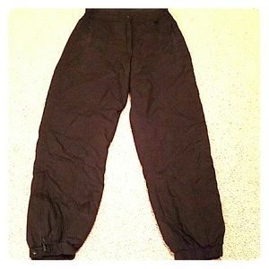 Black powder bowl snow ski pants