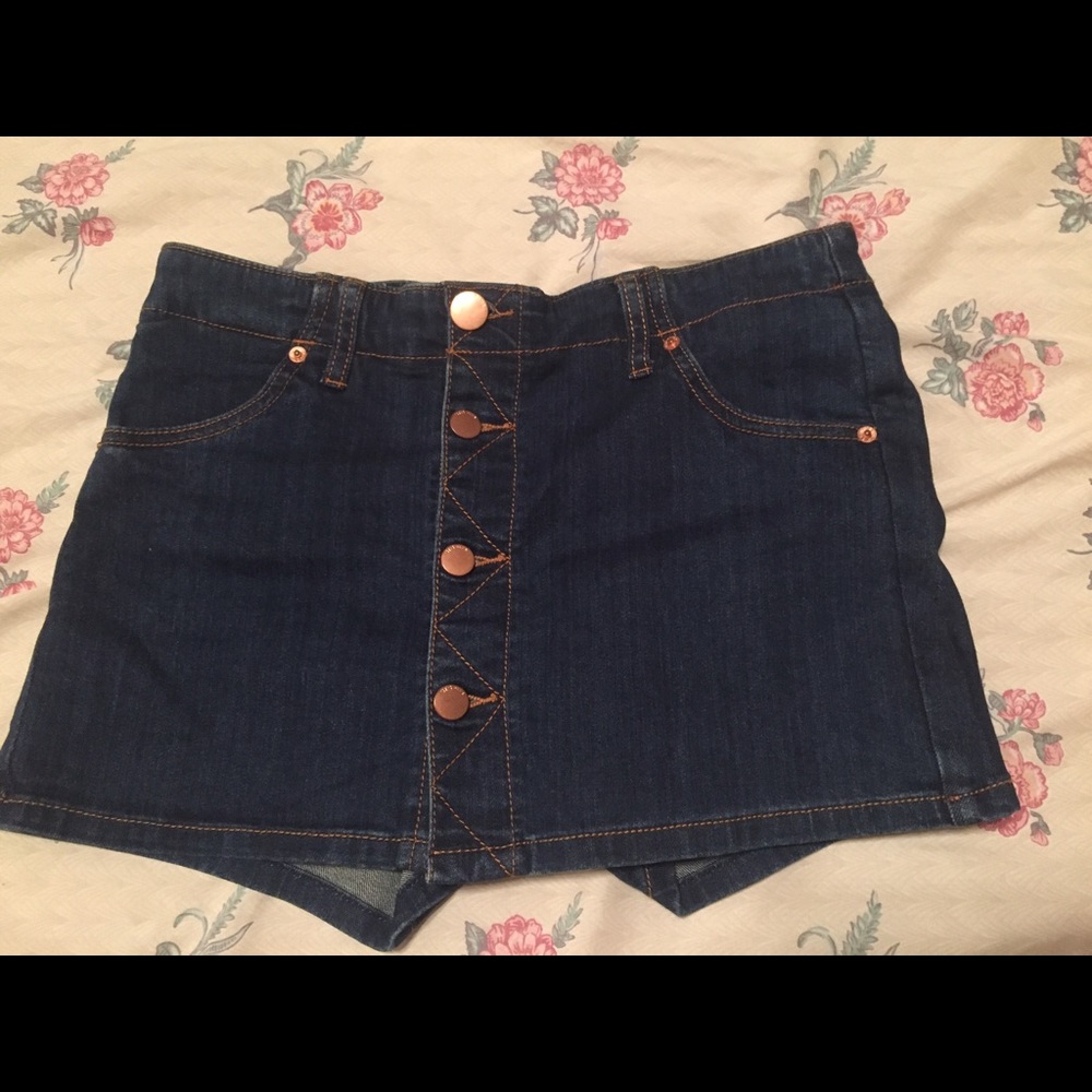 Denim Skort