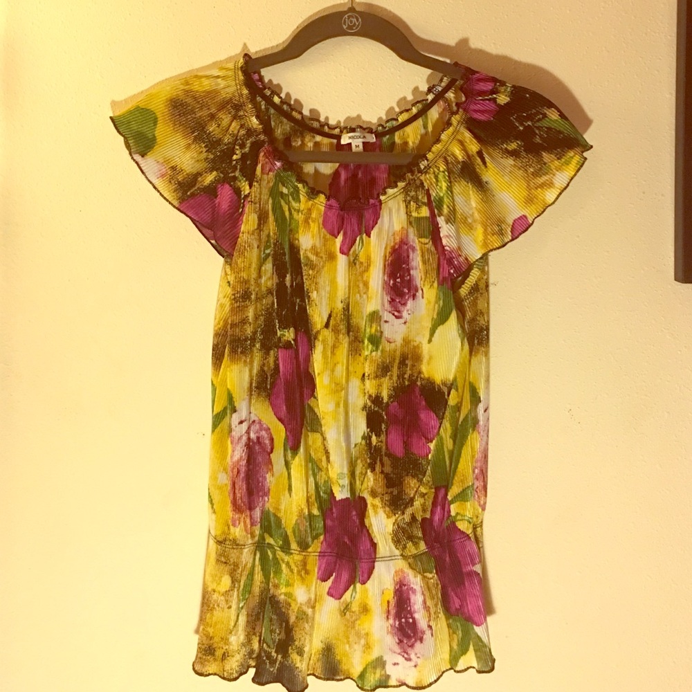 Pleated blouse