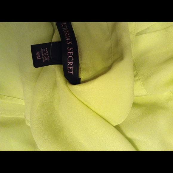 Victoria's Secret neon yellow maxi dress M - Picture 4 of 4