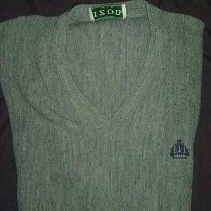 IZOD GREY V-NECK SWEATEE
