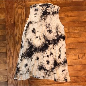 Tie-dye muscle tank dress