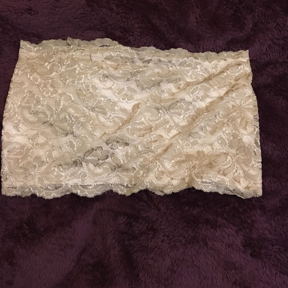 Gold lace bandeau