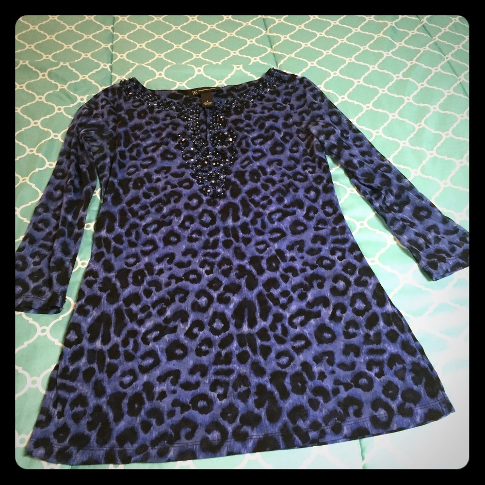 Women's cheetah print blouse