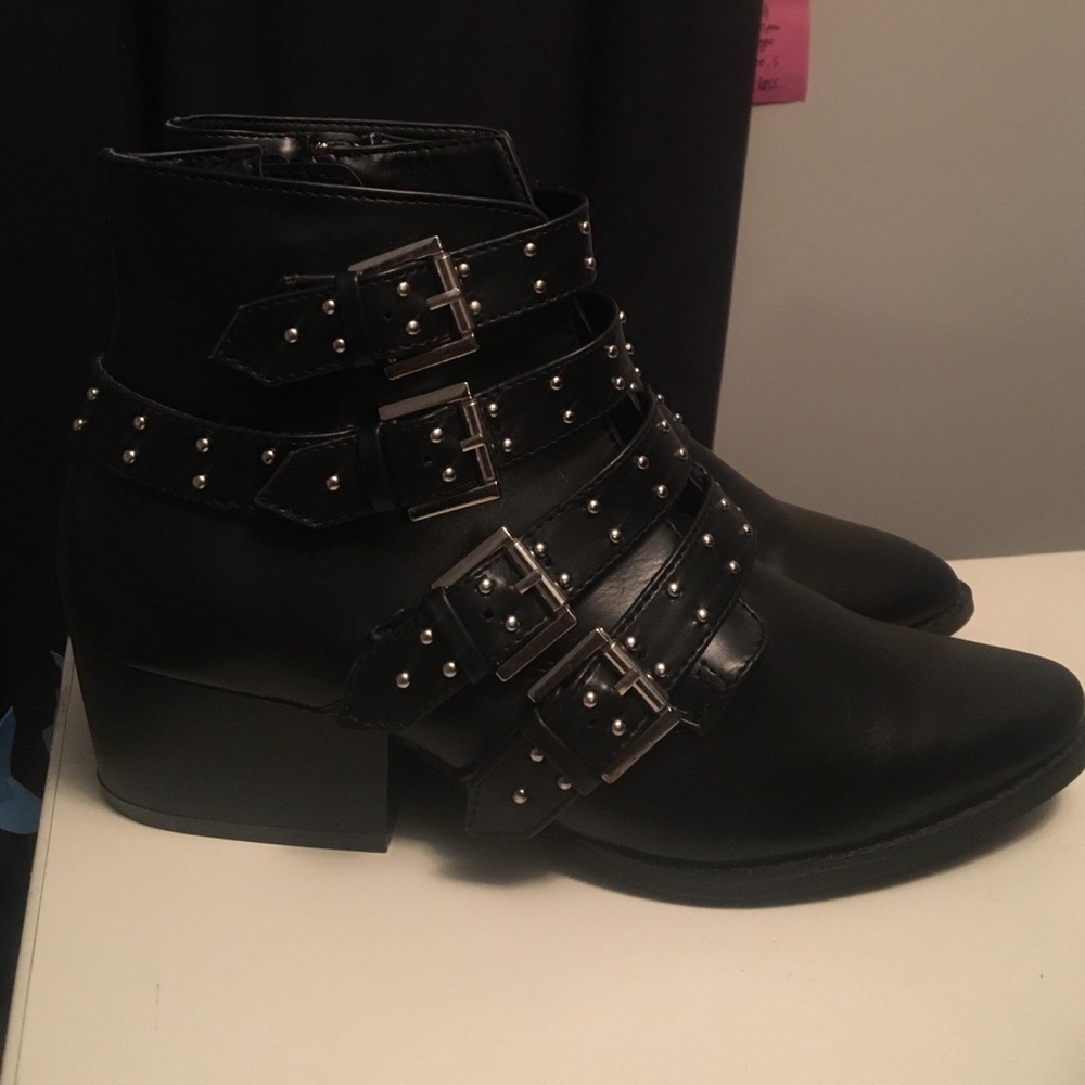 Forever 21 studded booties
