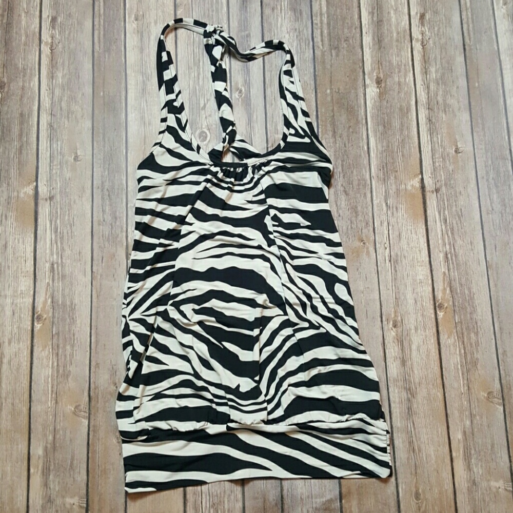 Zebra Raceback Tank top