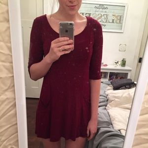 Burgundy/Scarlet Fall Dress