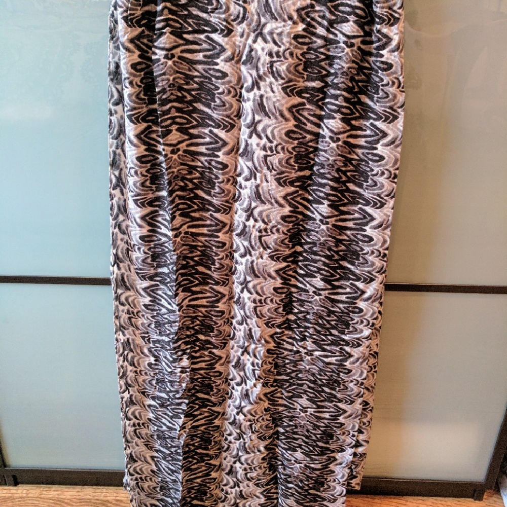 Stella and Dot painted zebra stripe scarf