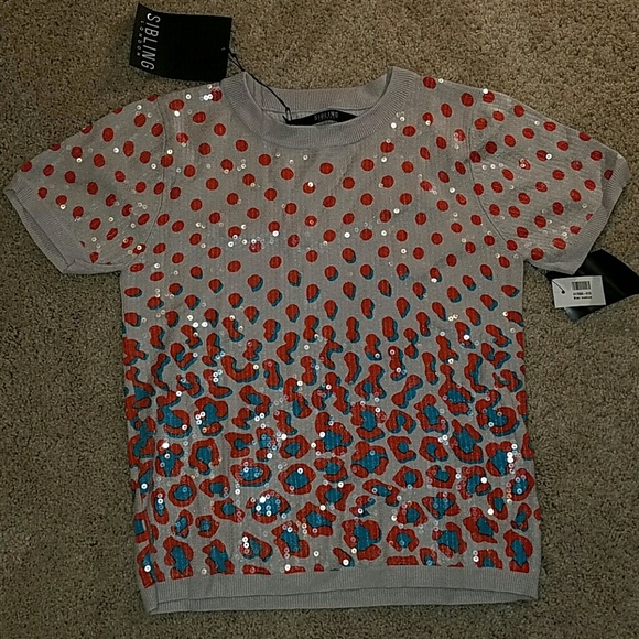 SIBLING crew neck knit top - Picture 3 of 4