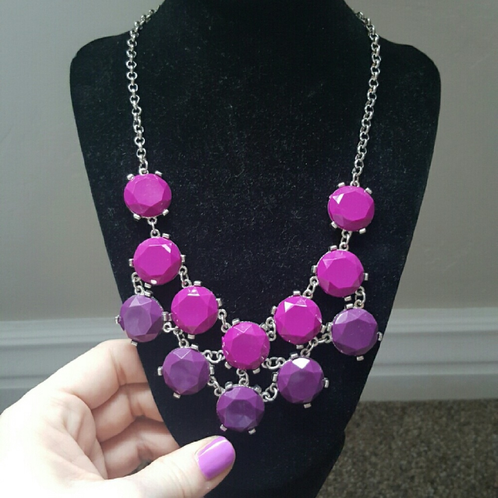 Beautiful pink and purple necklace