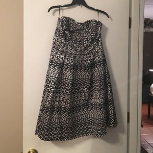 Anthropologie strapless party dress