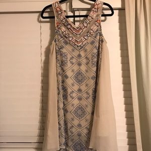 Free People Dress with Beading and Mesh