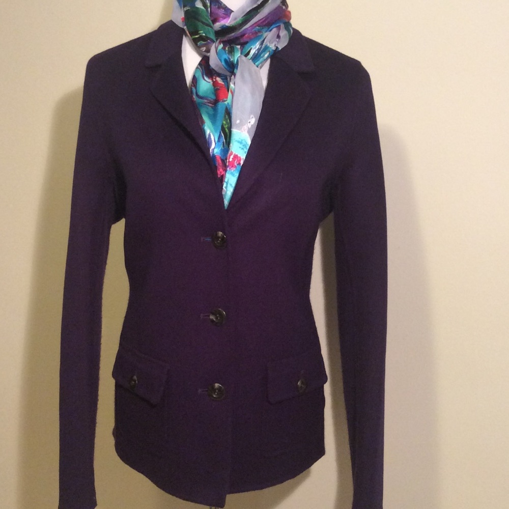 Griffin Rib Panel Wool Cashmere Jacket