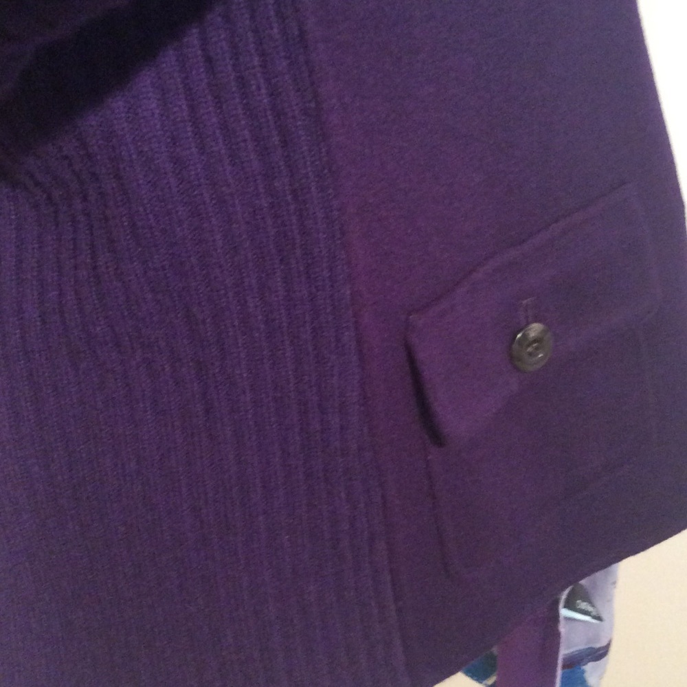 Griffin Rib Panel Wool Cashmere Jacket - Picture 3 of 4