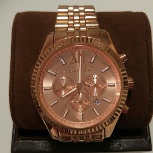 Michael Kors Lexington rose gold watch