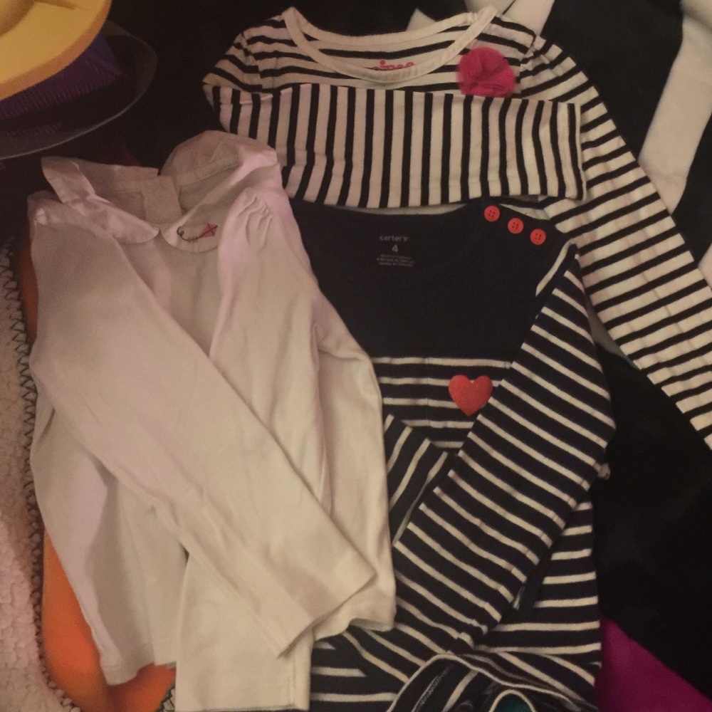 Lot of 4 girls shirts