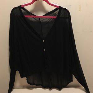 Sheer High Low Long Sleeve
