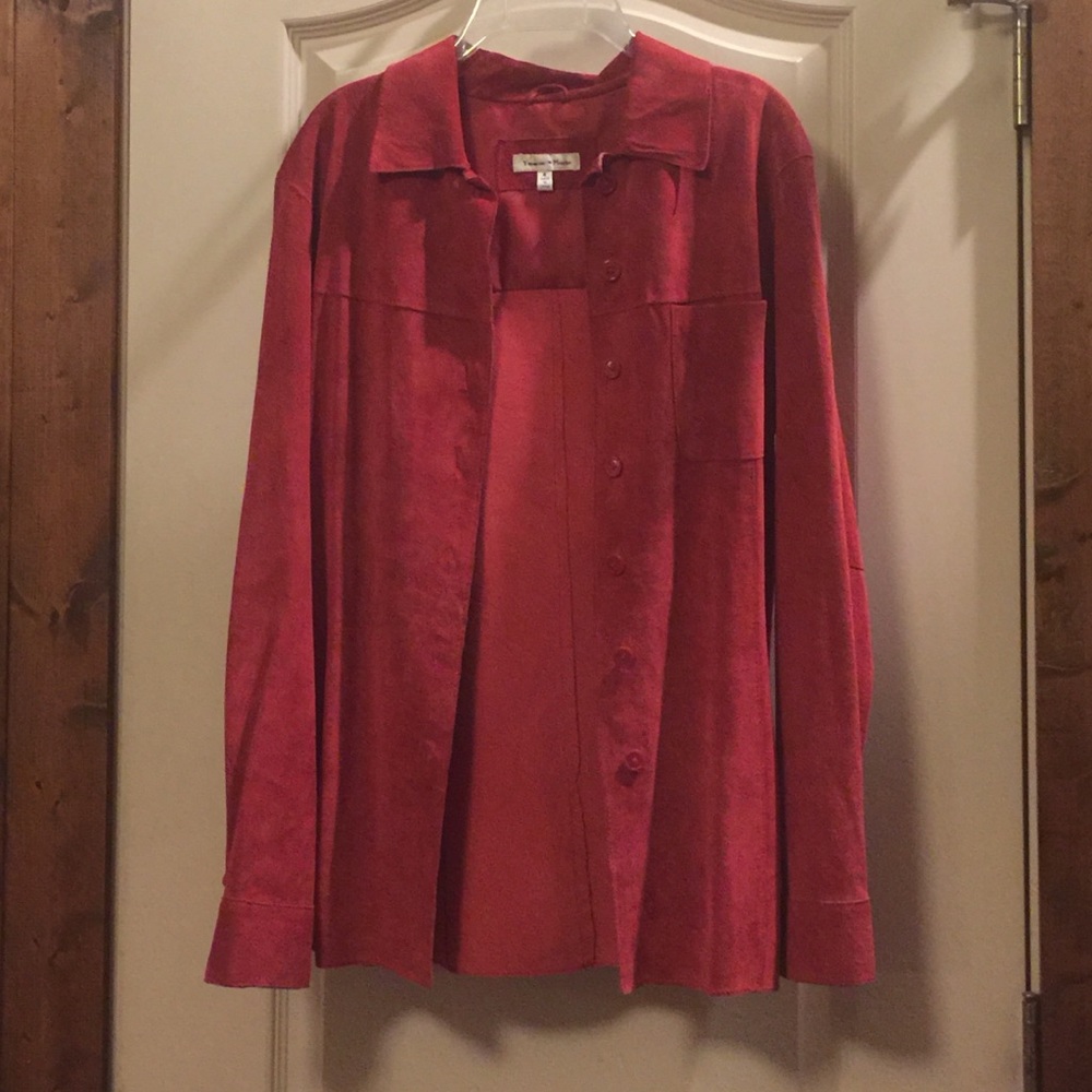 Suede blouse