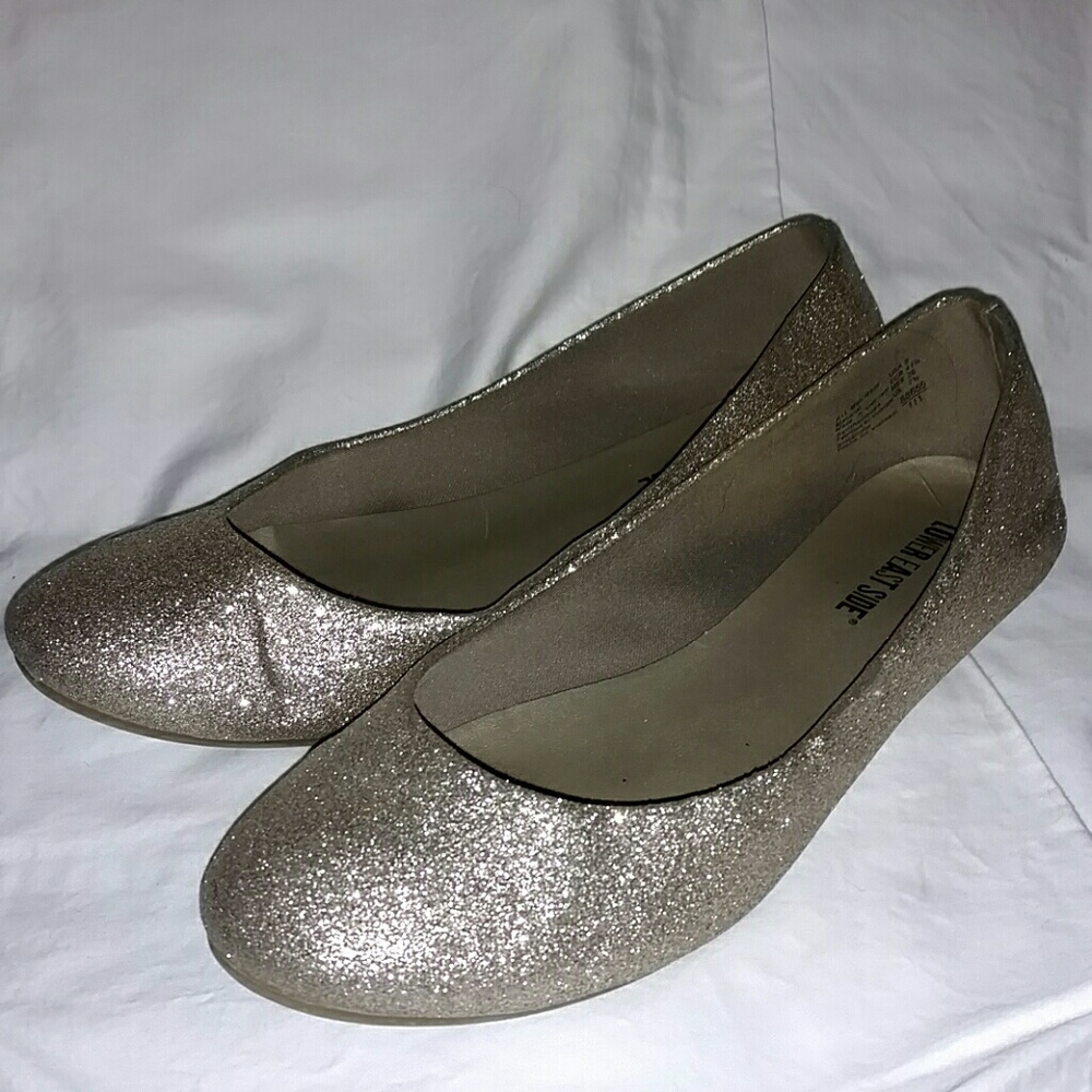 Sparkly Gold Flats
