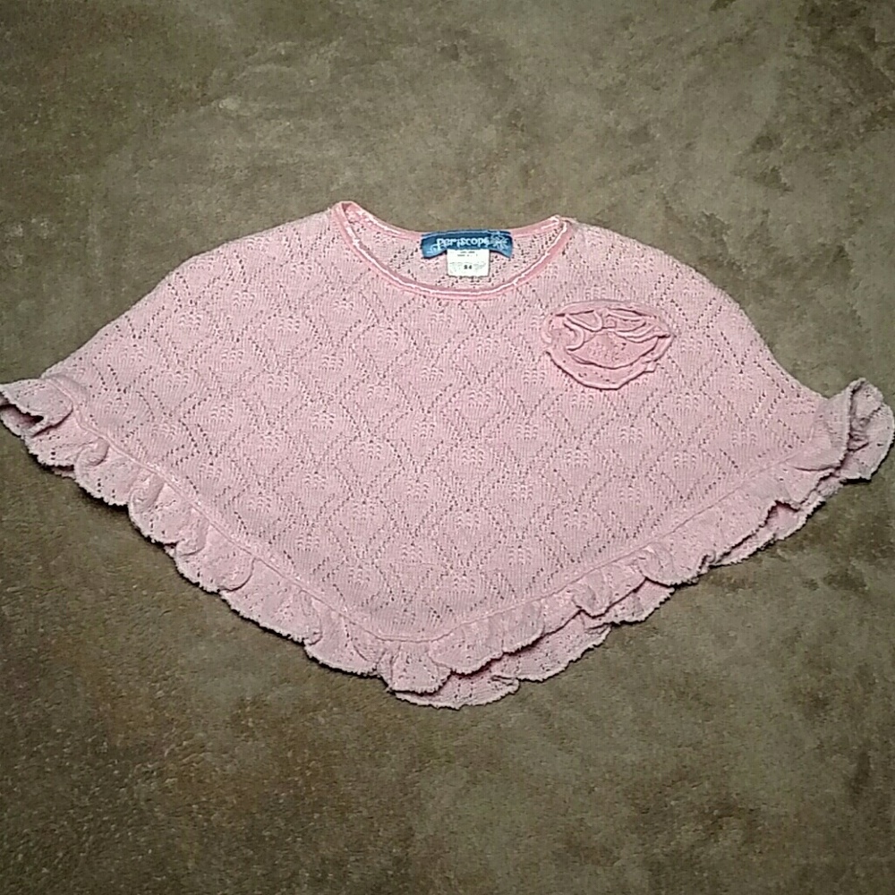Periscope Soft Pink Knit Cape