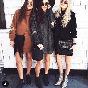 LF Turtleneck Zipper Sweater