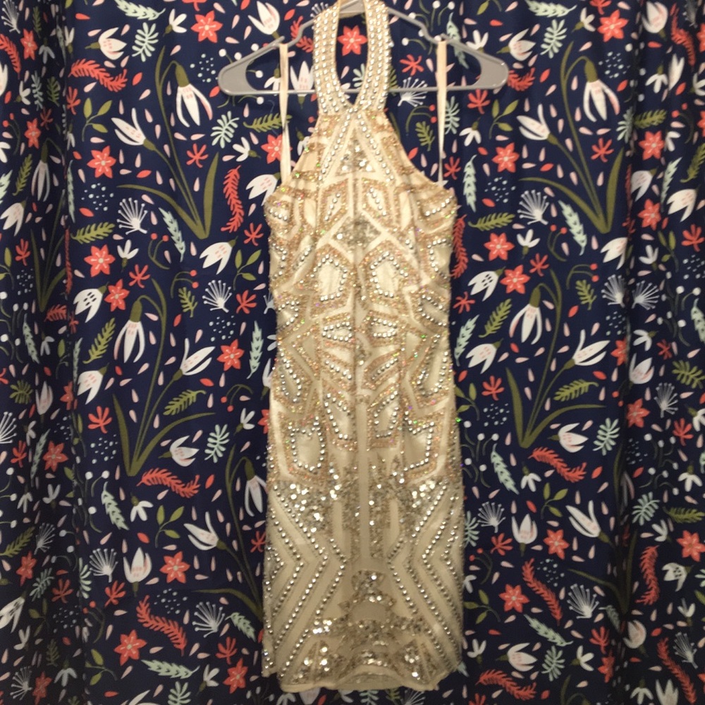 Gold dress