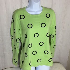 Circle Sweater in Lime