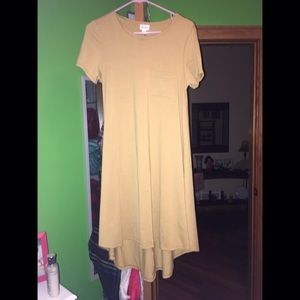 Mustard yellow LuLaRoe Xs Carly