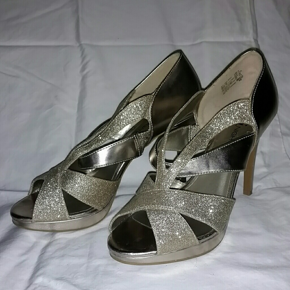 Sparkly Gold Heels