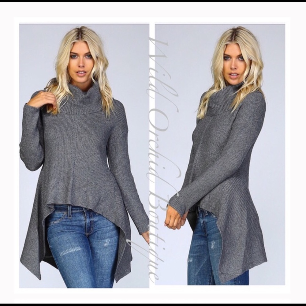 High Low Cowl Sweater
