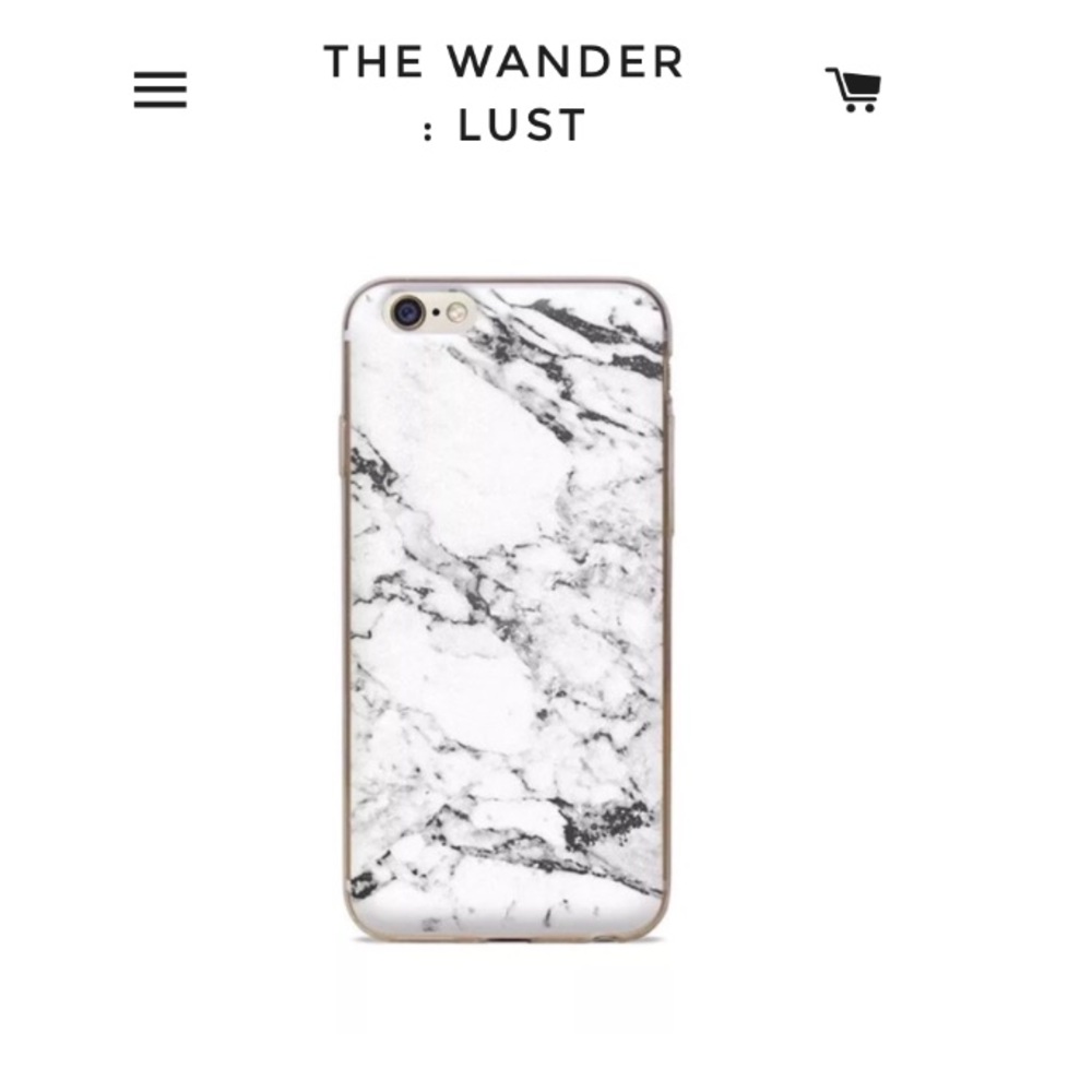 The Wanderlust White Marbled Queen iPhone Case