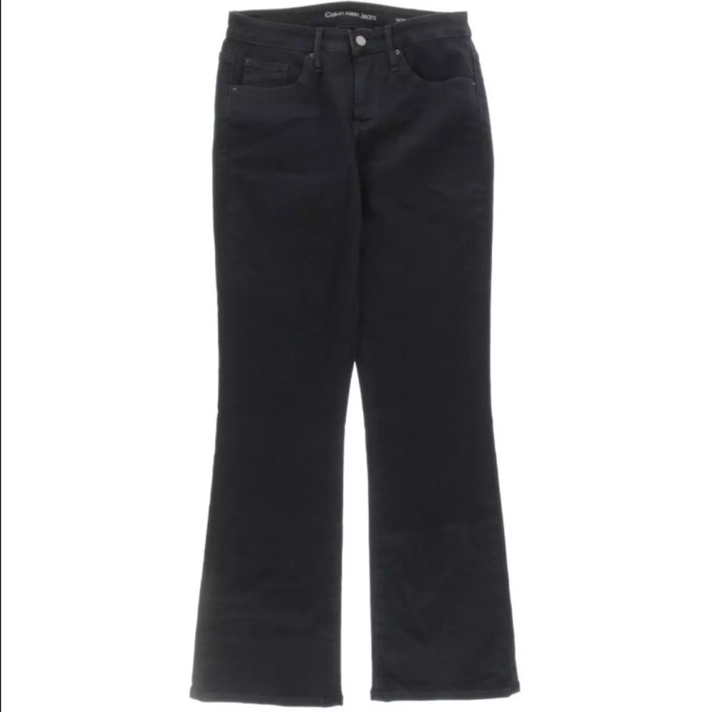 Black wash Calvin Klein Jeans Curvy Boot