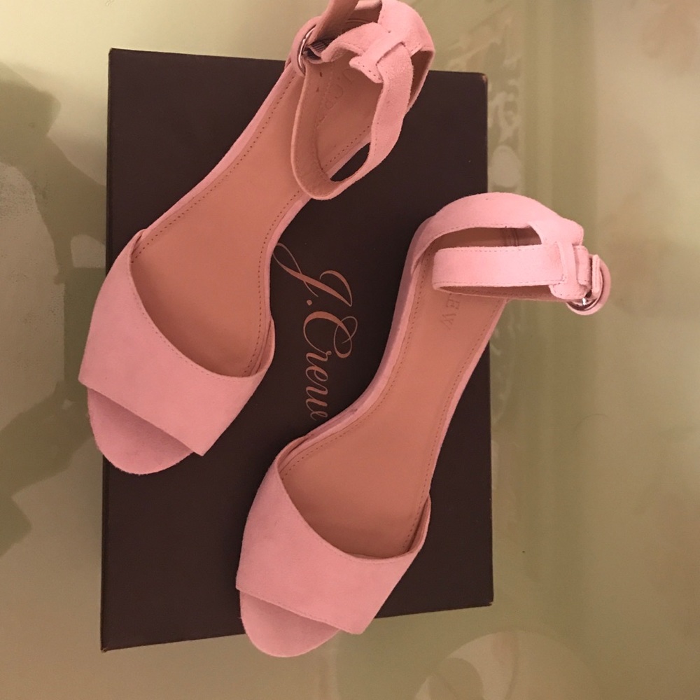 J. Crew suede wedge