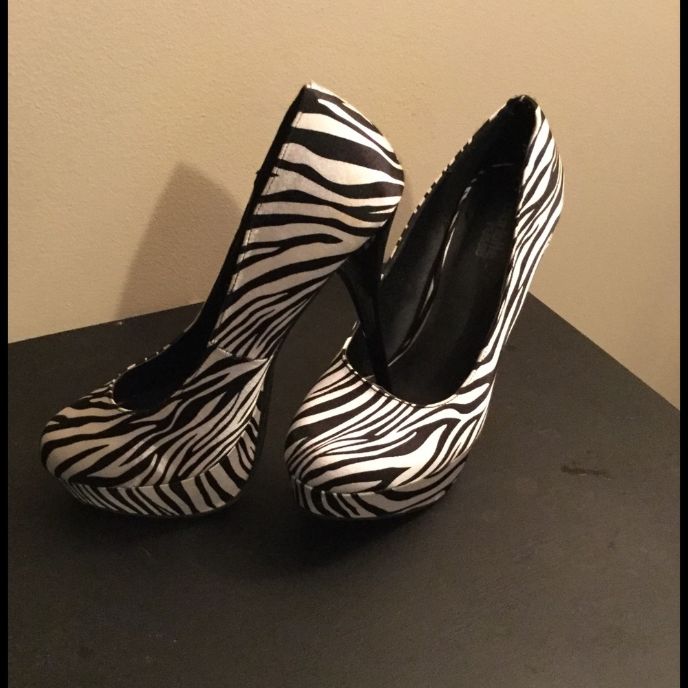 Printed stilettos