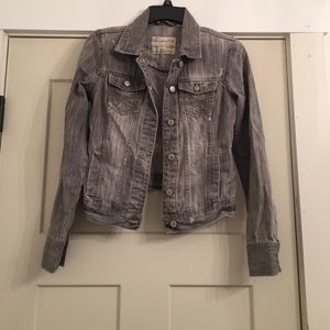 Washed Out, Faded Grey Jean Jacket