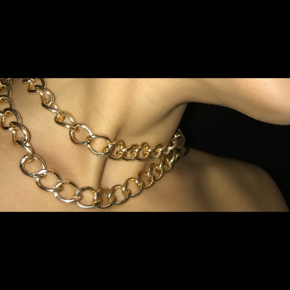 Gold chain choker - Picture 4 of 4