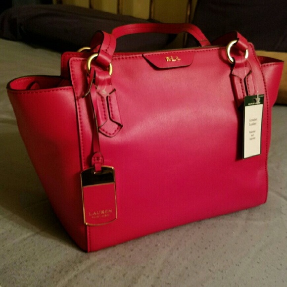 Ralph Lauren Handbags - 💥LOWEST💥 Ralph Lauren red leather purse