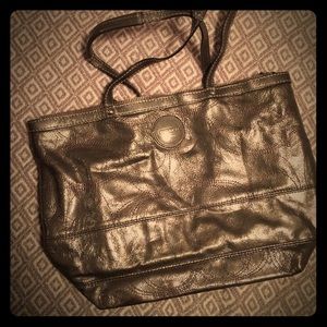 Coach purse!! Dark gray, leather, shoulder purse