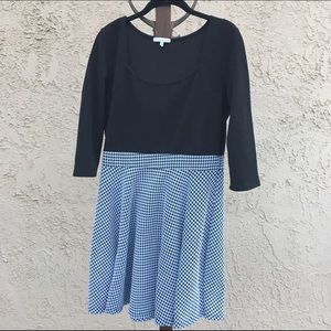 Charlotte Russe Black and Houndstooth Dress