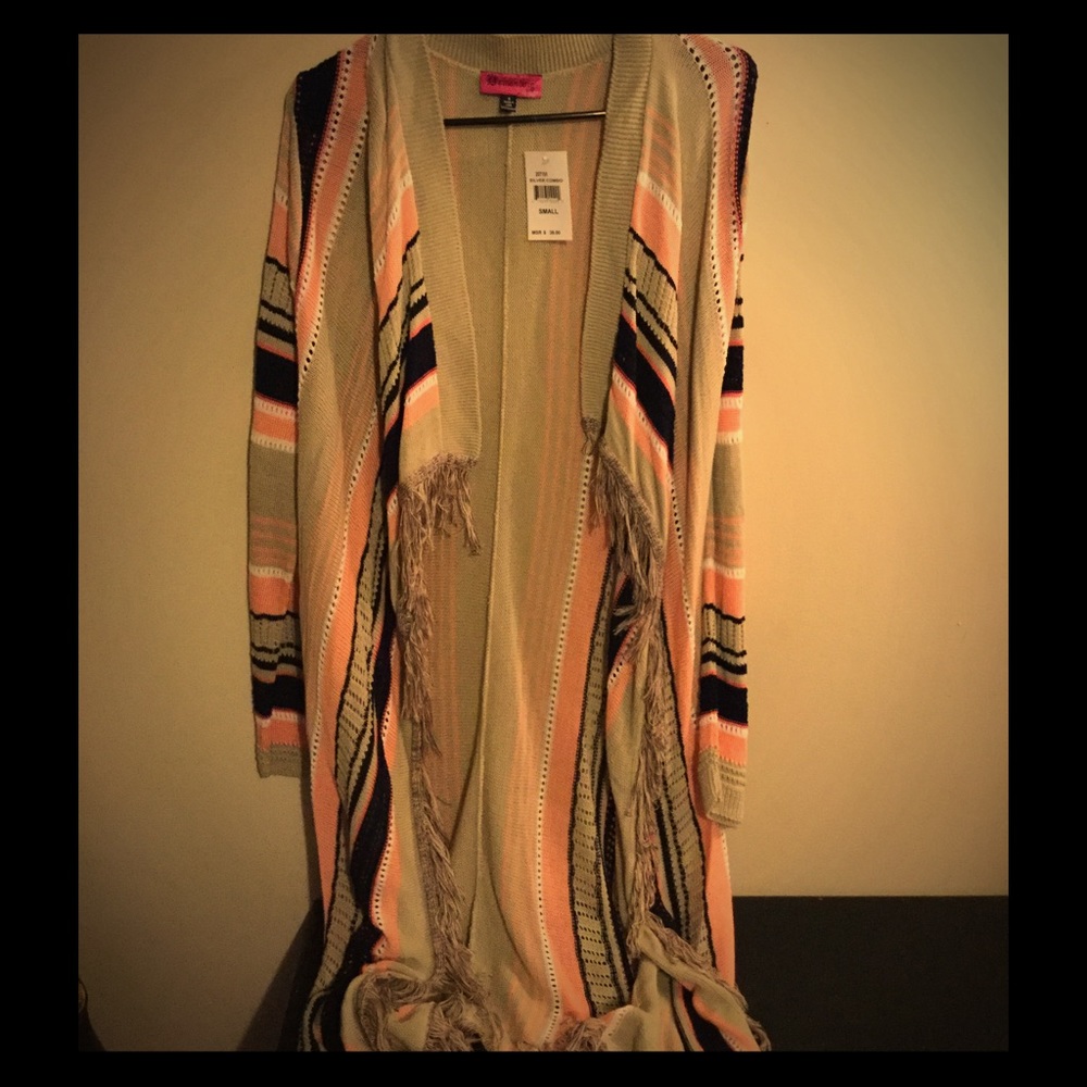 Long sleeve boho cardigan