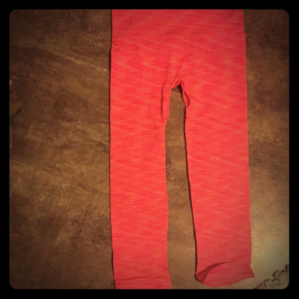 Pink and coral workout pants