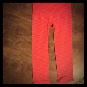 Pink and coral workout pants