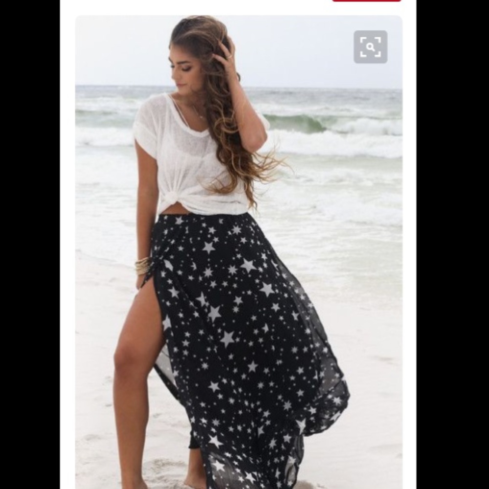 Star City Black Maxi Skirt