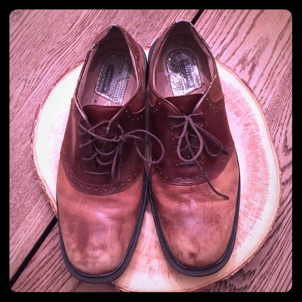 Men's Florsheim brown leather oxfords